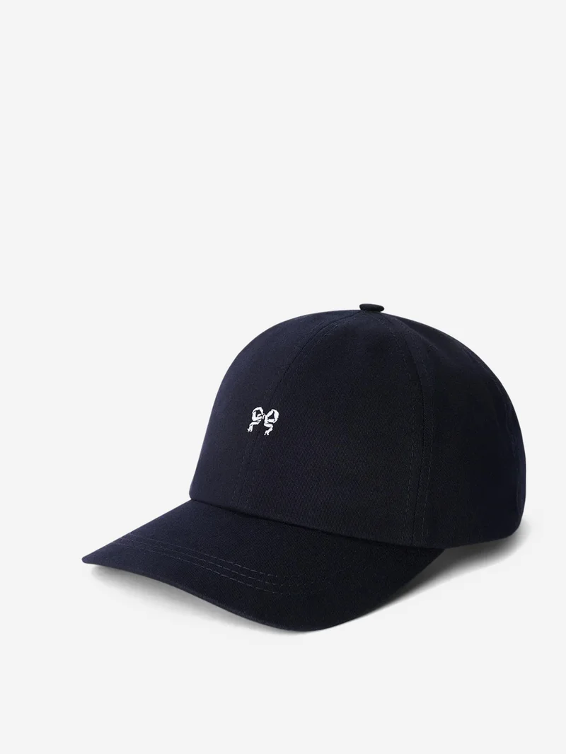 Image of Soulland IDE Cap Bow Logo - Navy