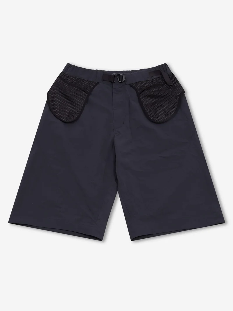 Image of Goldwin 0 Helicoid Pocket Shorts - Ink Black