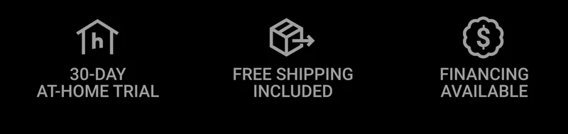 30-day at-home trial. Free shipping included. Financing available.