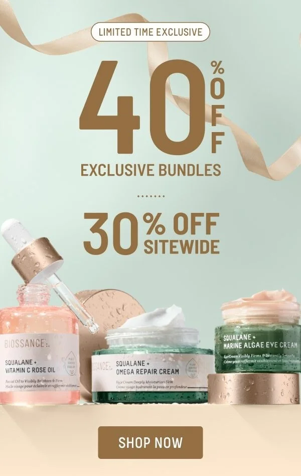 Limited Time 40% Off Exclusive Bundles + 30% Off Sitewide