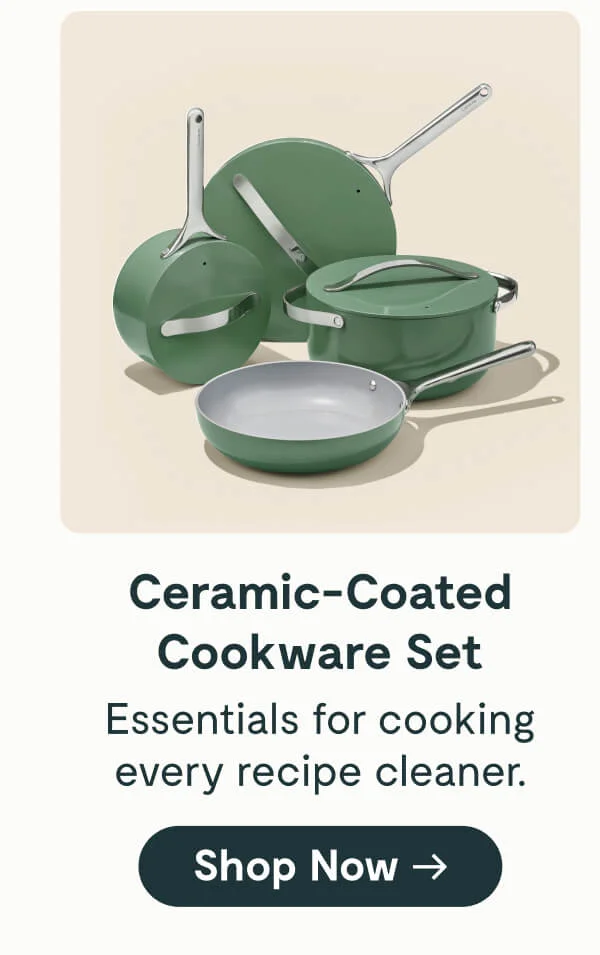 Ceramic-Coated Cookware Set Essentials for cooking every recipe cleaner. [Shop Now →]