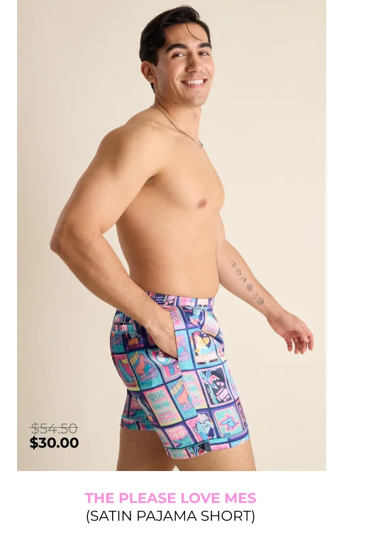 Satin Pajama Short: The Please Love Mes