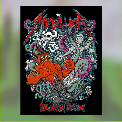 The Metallica Black Box Screen Printed Poster