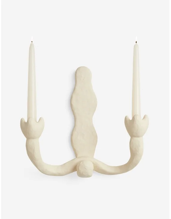 Tuli Candle Sconce by Sarah Sherman Samuel - Ivory