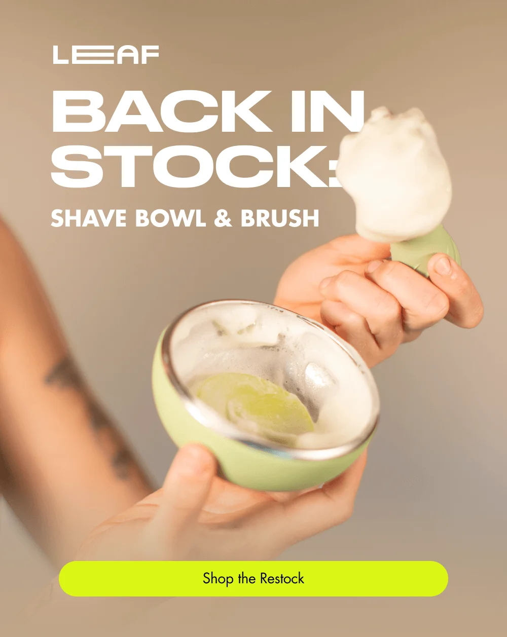 BACK IN STOCK: SHAVE BOWL & BRUSH Shop the Restock