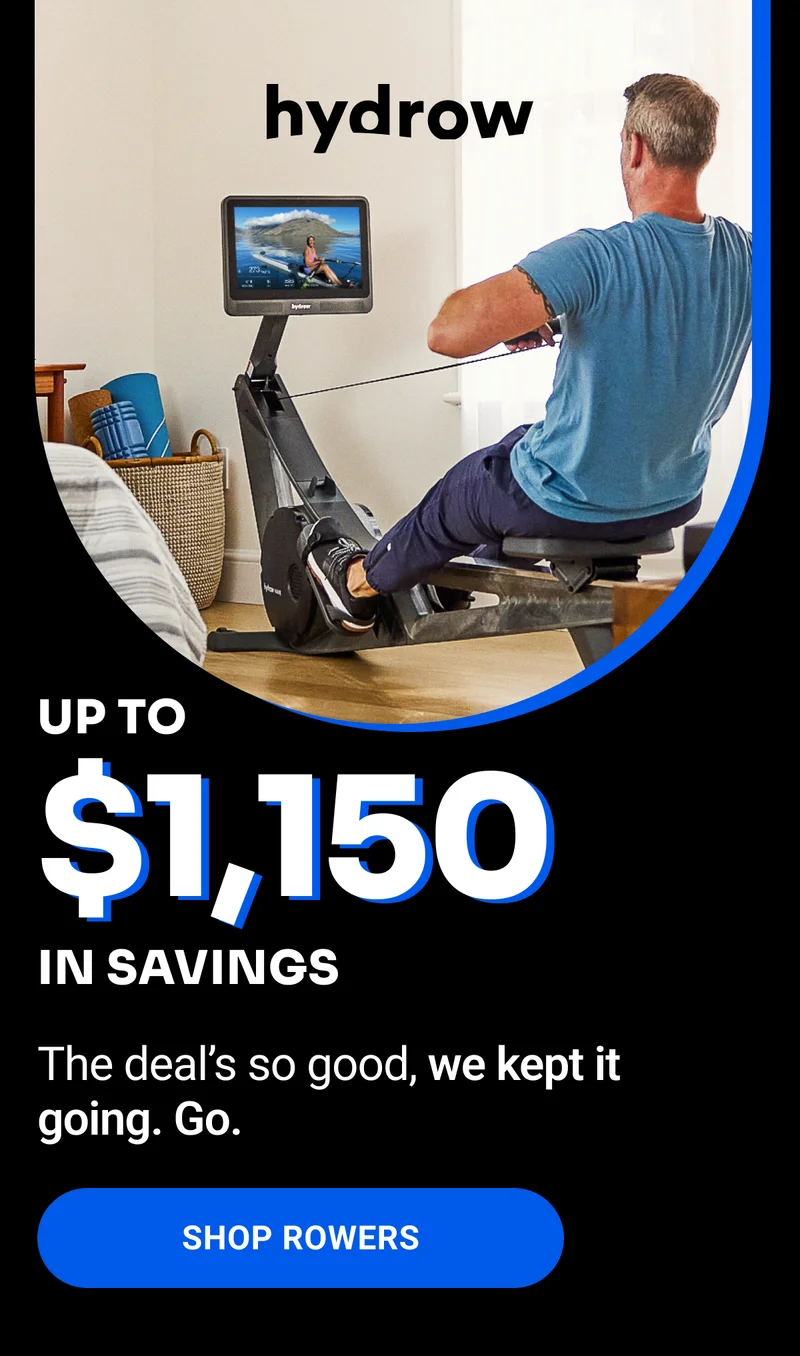 Up to $1150 in savings. The deal's so good, we kept it going. Go. Shop Rowers.