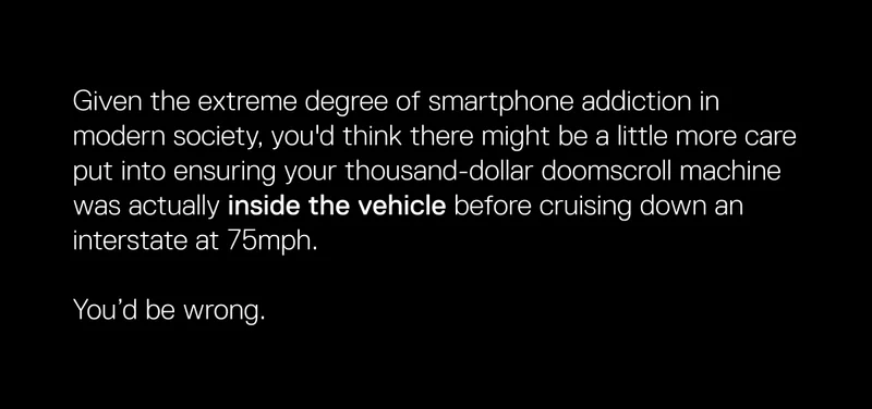 People keep leaving their phone on the roof of their car.