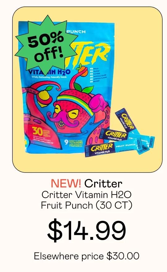 Critter Vitamin H2O, Fruit Punch (30 CT)