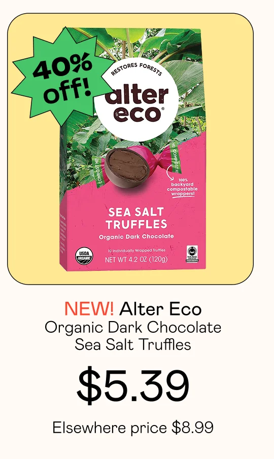 Organic Dark Chocolate Sea Salt Truffles