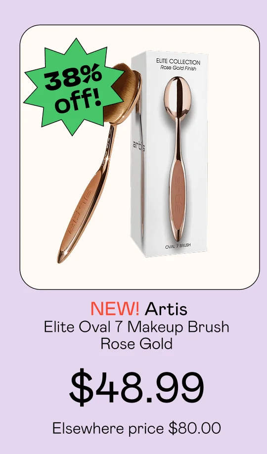 Elite Oval 7 Makeup Brush - Rose Gold