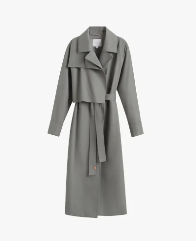 Relaxed Trench Steel Green