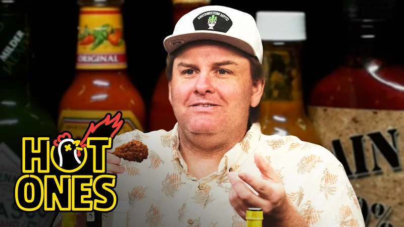 Tim Dillon on Hot Ones.