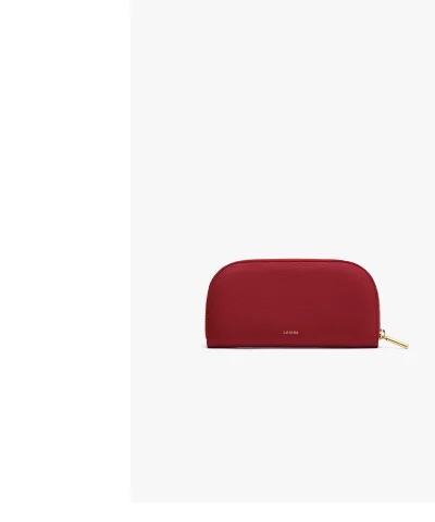 Curved Zip Wallet Sangria