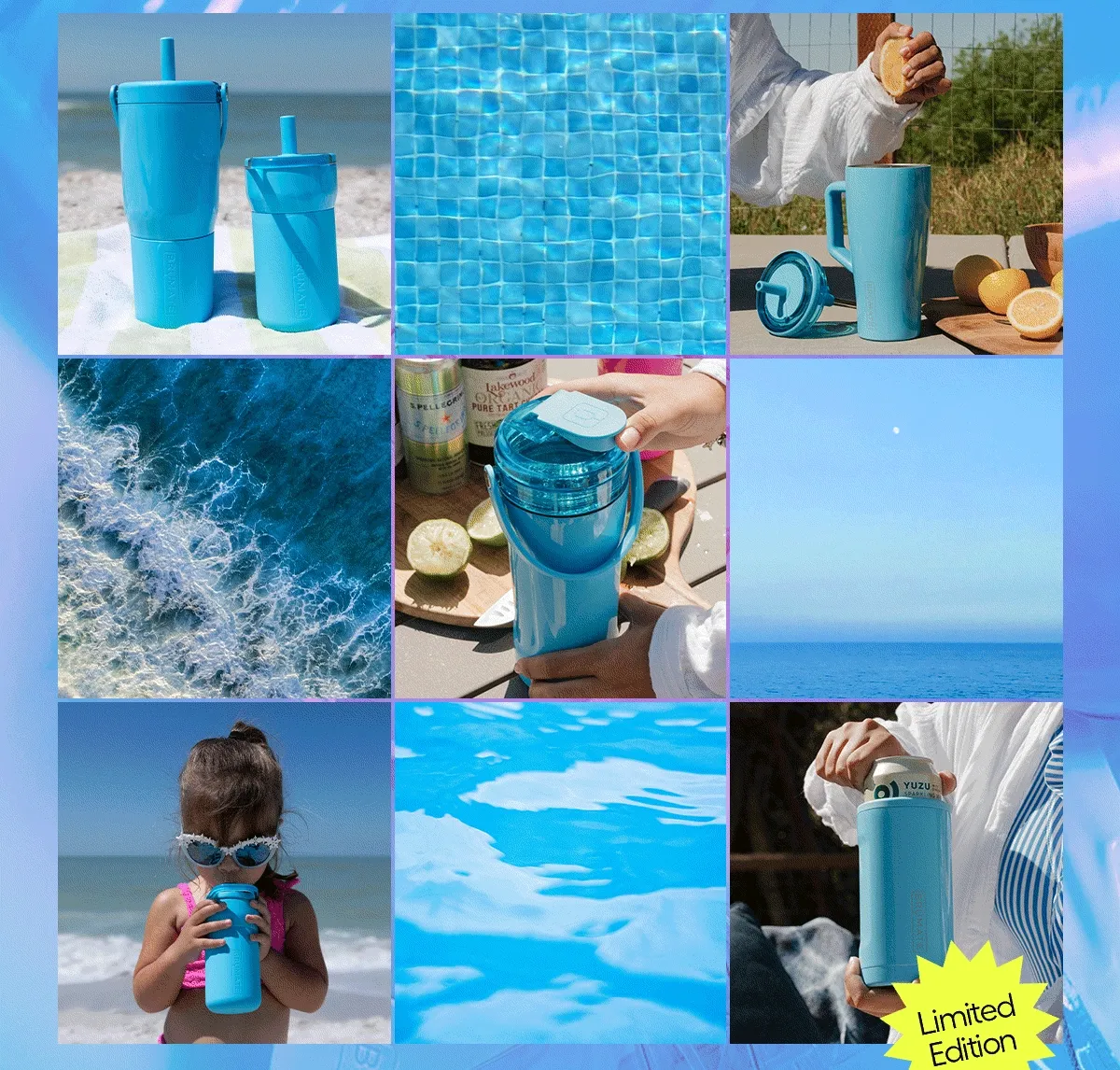 Electric Blue Lifestyle Image collage - Limited Edition