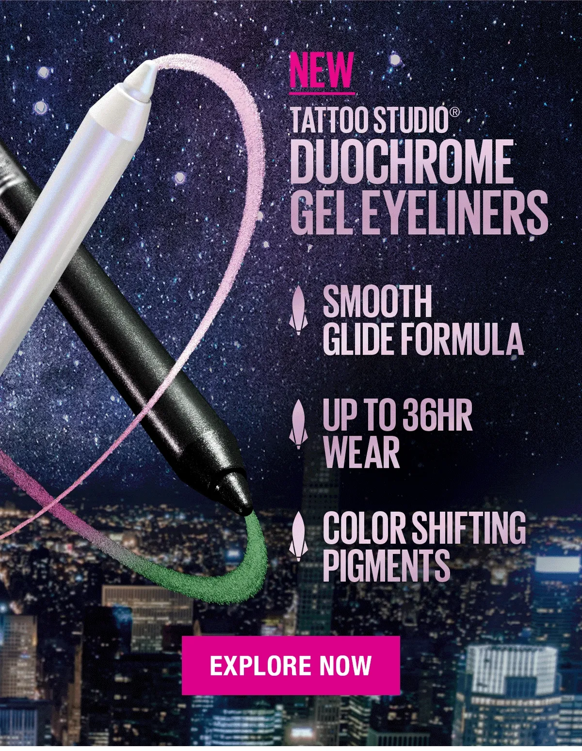 Go Galactic With NEW Tattoo Studio Duochrome Gel Eyeliners!