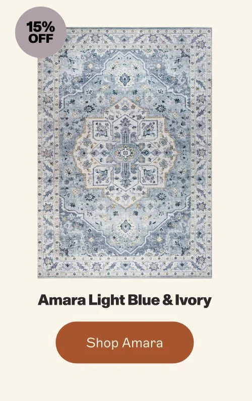 15% off Amara Light Blue & Ivory Shop Amara