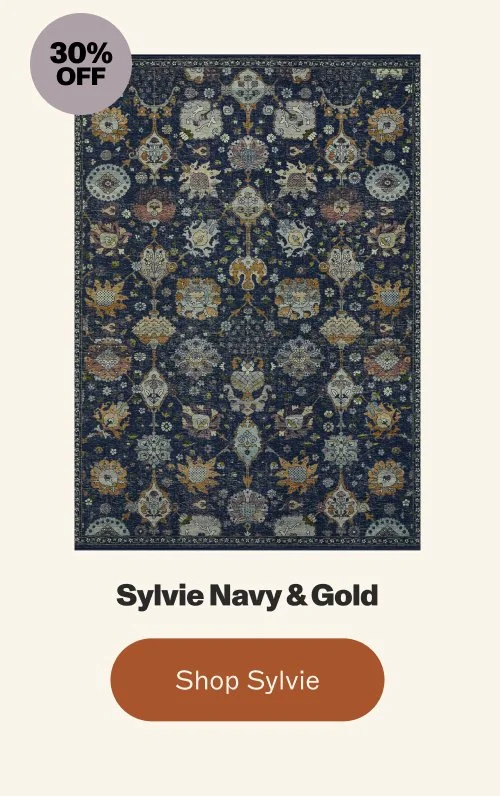 30% off Sylvie Navy & Gold shop Sylvie