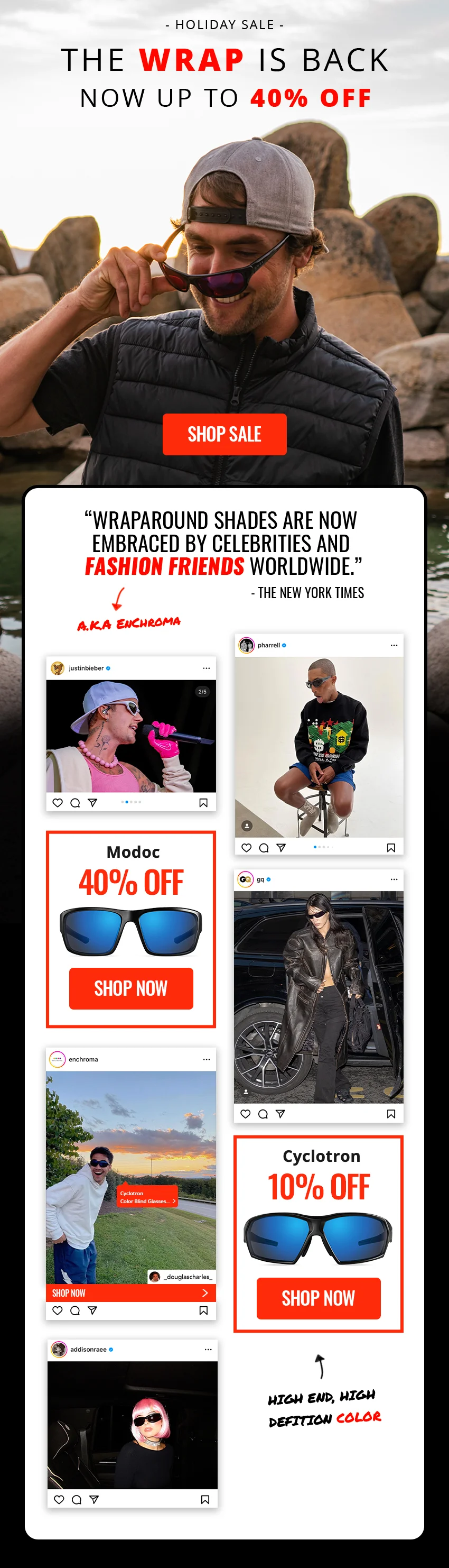 SHOP HOLIDAY SALE