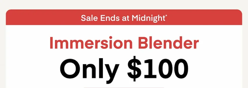 Immersion Blender - $50 Off