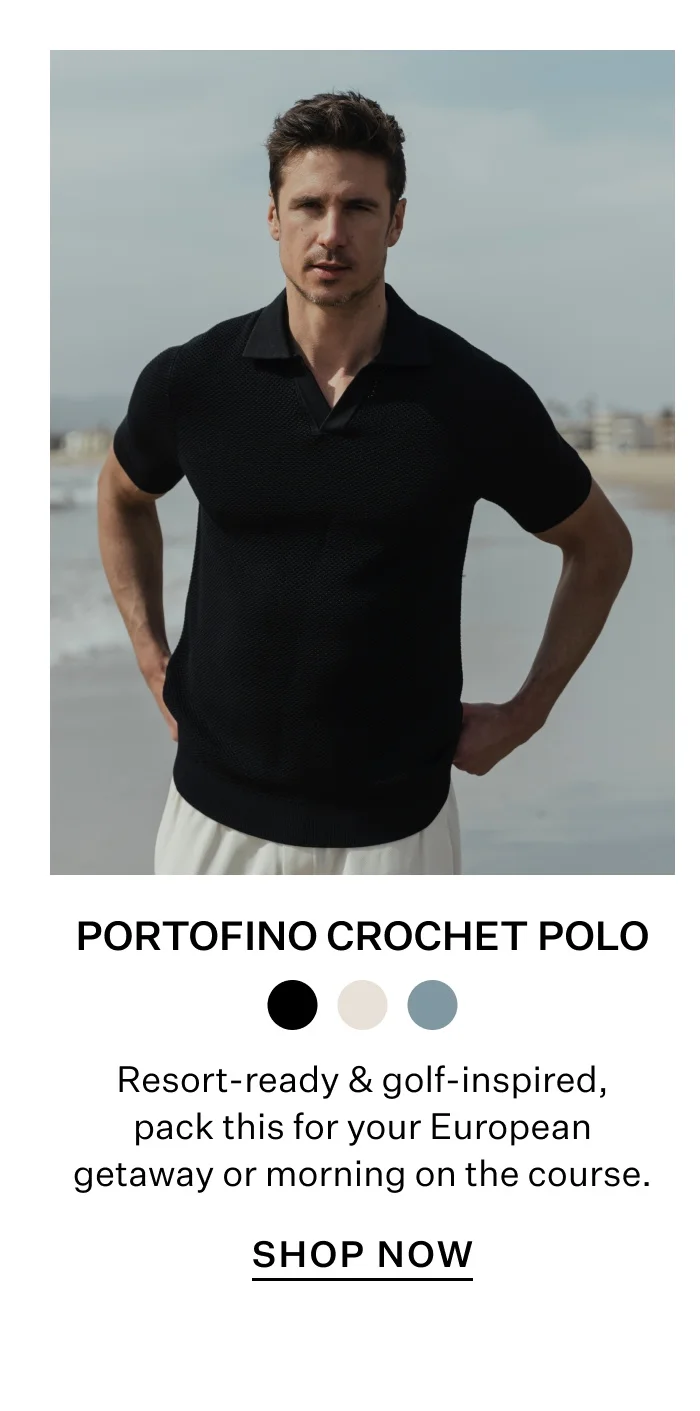 Portofino Crochet Polo