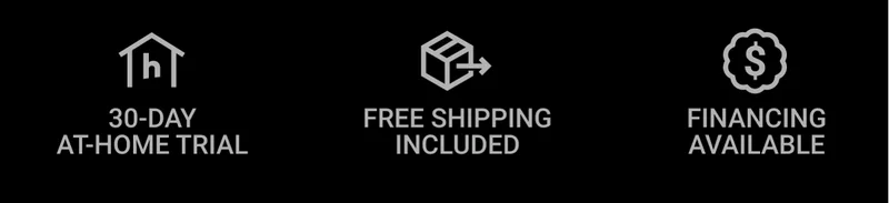 30-day at-home trial. Free shipping included. Financing available.