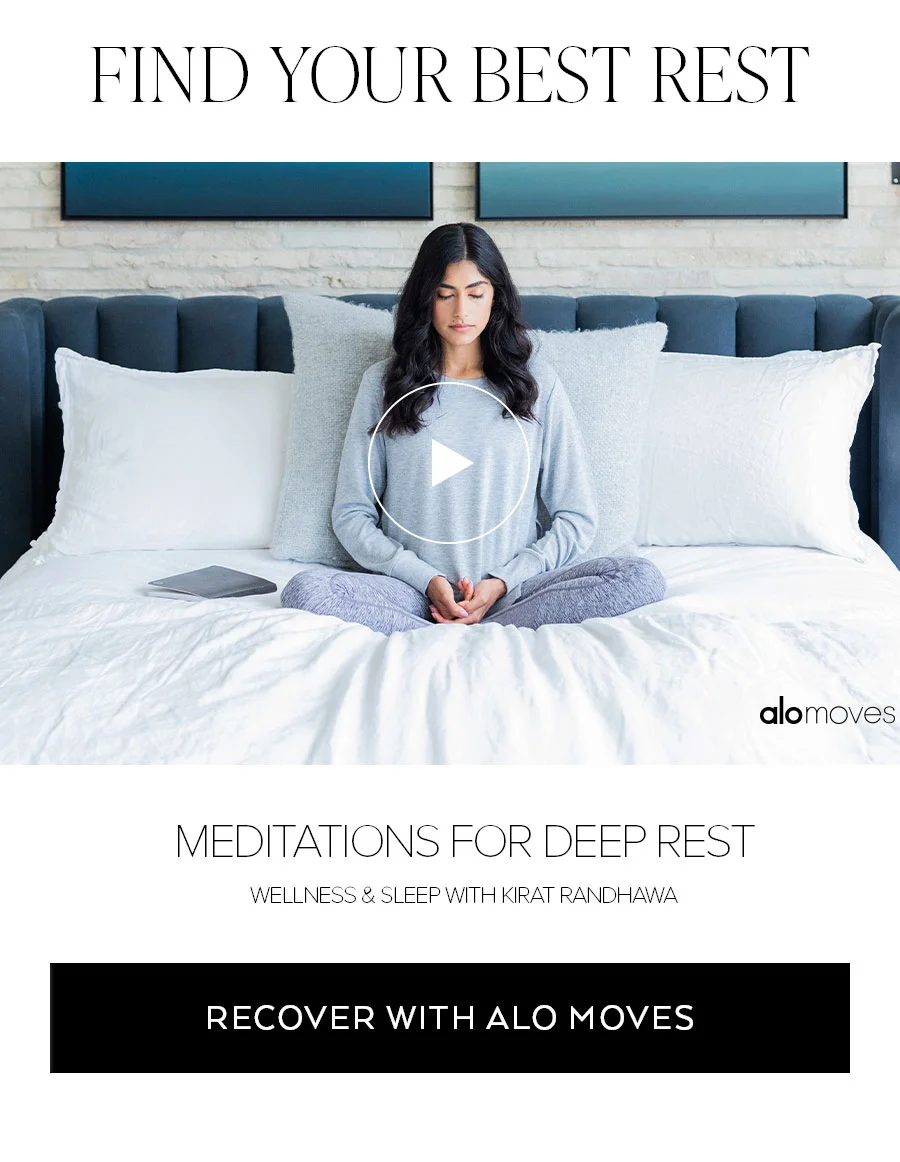 FIND YOUR BEST REST MEDITATIONS FOR DEEP REST WELLNESS AND SLEEP RECOVER WITH ALO MOVES