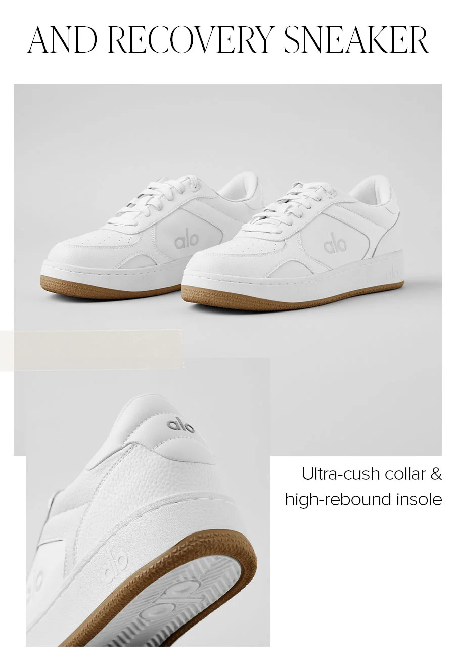 AND RECOVERY SNEAKER ULTRA-CUSH COLLAR & HIGH-REBOUND INSOLE