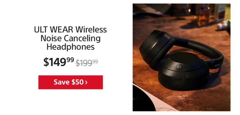 Save $50: ULT WEAR Wireless Noise Canceling Headphones