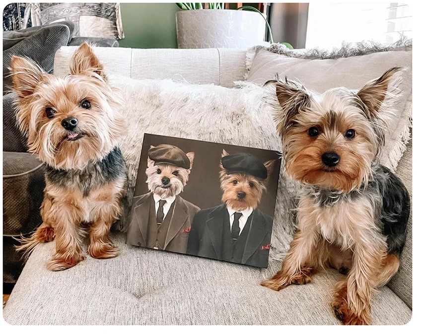 The Gangster Brothers Custom Pet Canvas