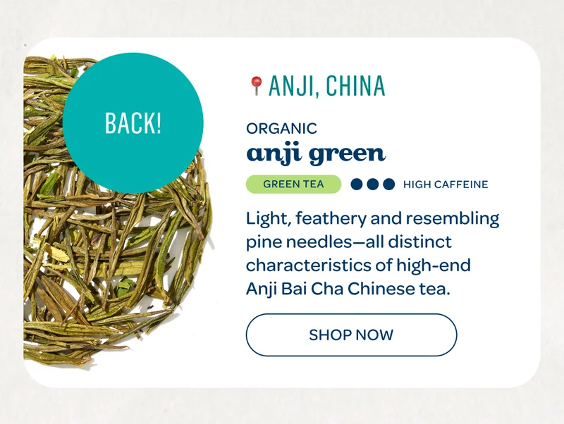 Back! Organic anji green, Light, feathery and resembling pine needles - Shop now