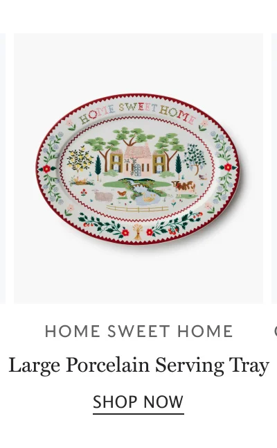 Home Sweet Home Large Porcelain Serving Tray