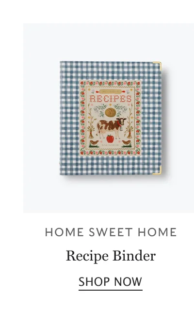 Home Sweet Home Recipe Binder