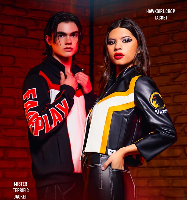 Mister Terrific Jacket and Hawkgirl Crop Jacket