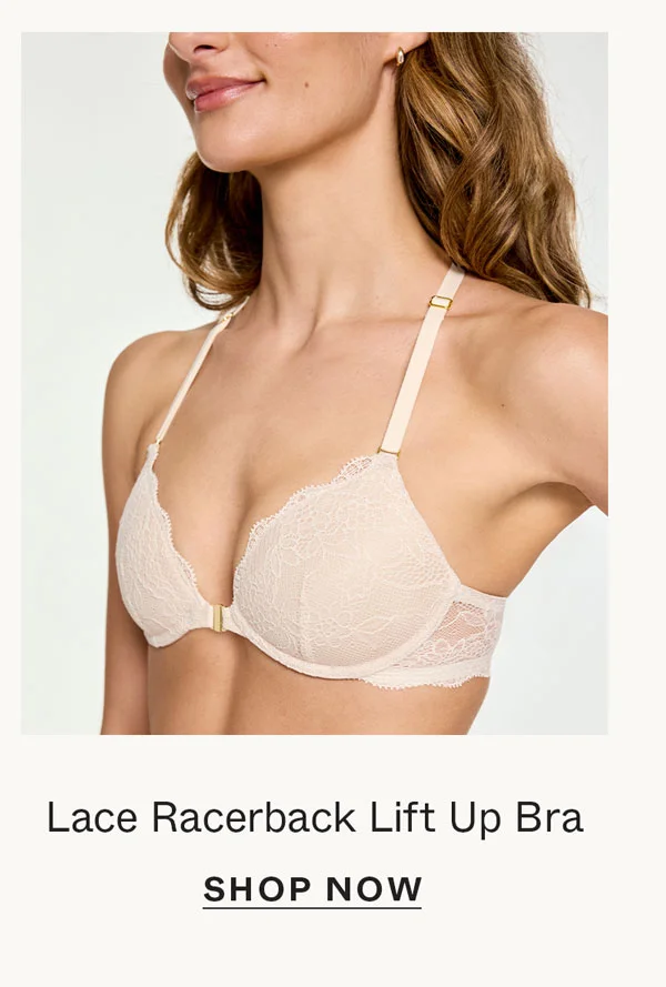 Lace Racerback Lift Up Bra