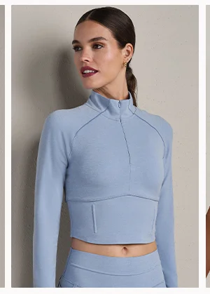 Heather Revive™ 1/4 Zip - Forever Blue Heather