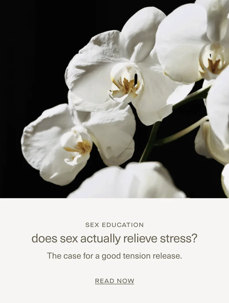 Does sex actually relieve stress?