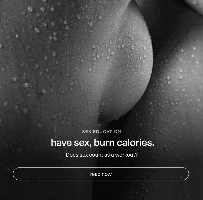 have sex, burn calories.