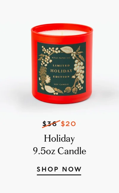 Holiday 9.5 oz Candle