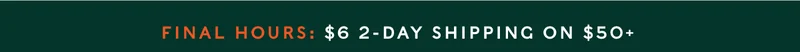 $6 2-day shipping on $50+