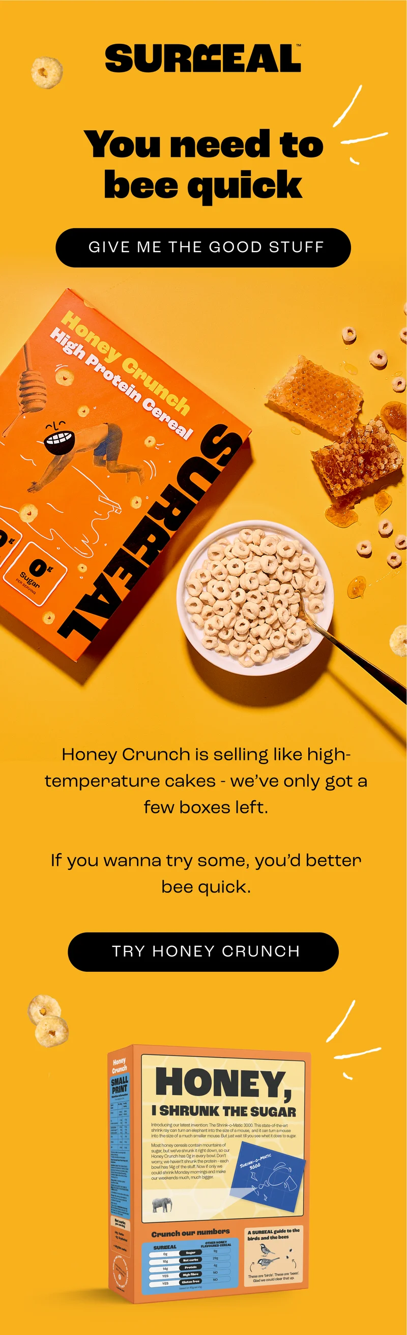 you need to bee quick