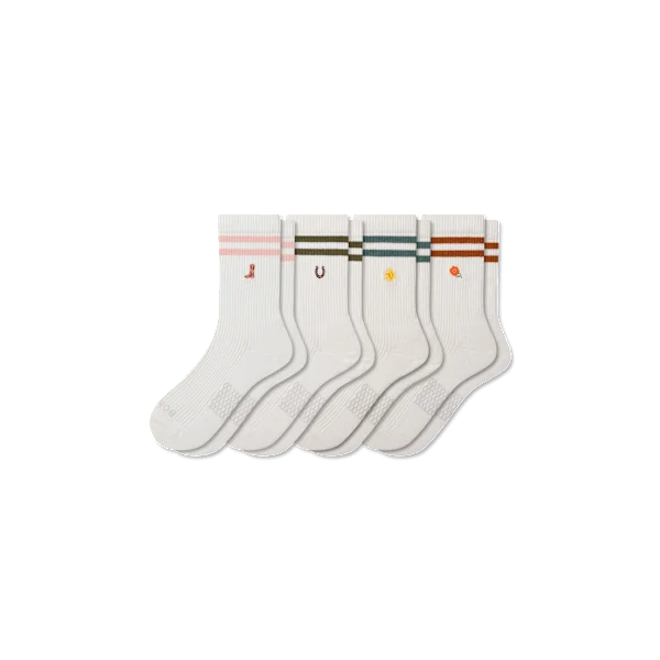 Women’s Modern Rib Rodeo Half Calf Sock 4-Pack