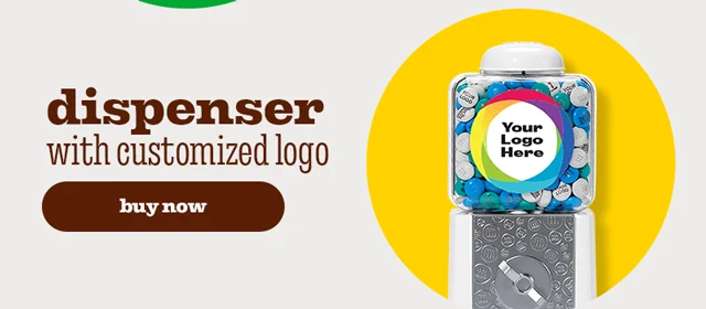 DISPENSER WITH CUSTOMIZED LOGO