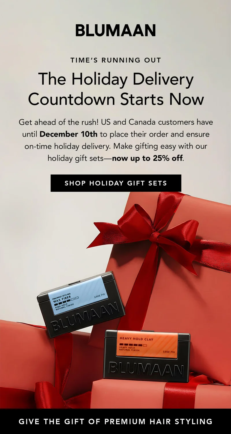 The Holiday Delivery Countdown Starts Now