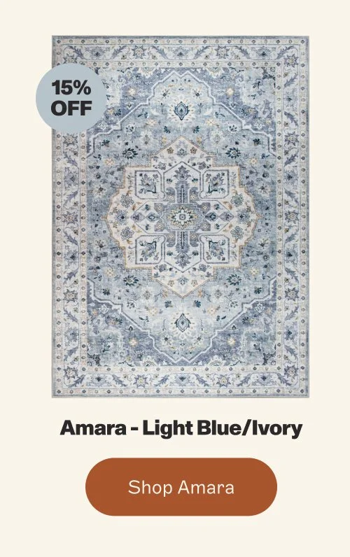 15% OFF Amara - Light Blue/Ivory shop amara