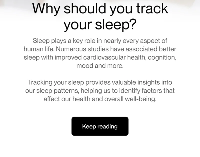 Why should you track your sleep?
