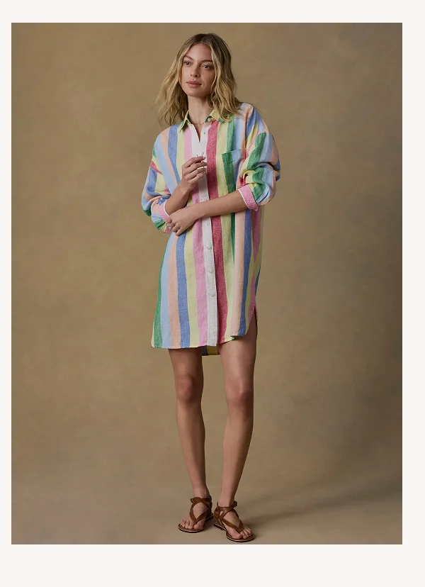 Laguna Linen mini Shirtdress