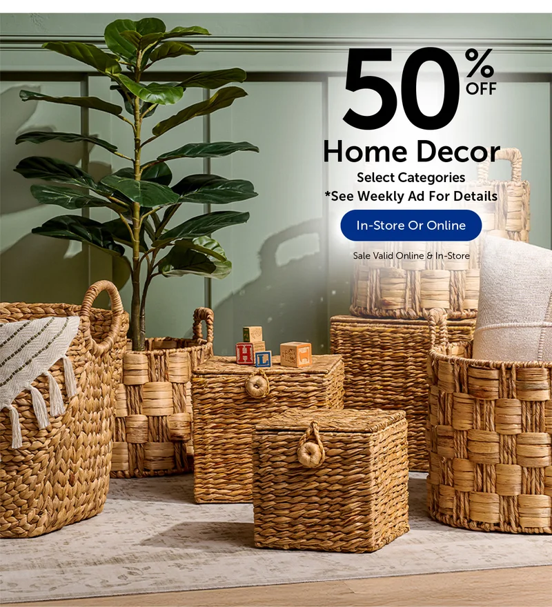 50% Off Home Decor - Select Categories
