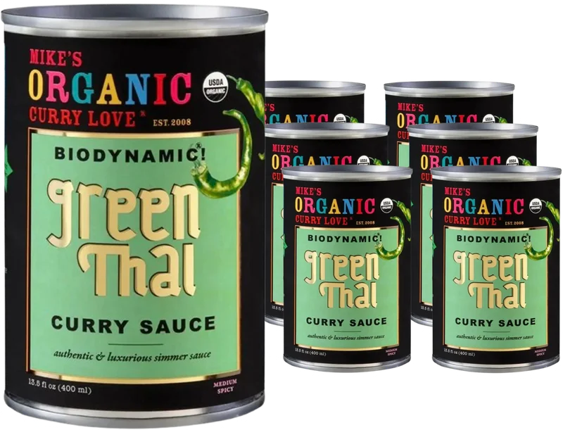 Image of Mike's Organic Curry Love Green Thai Curry Sauce (6 Pack)