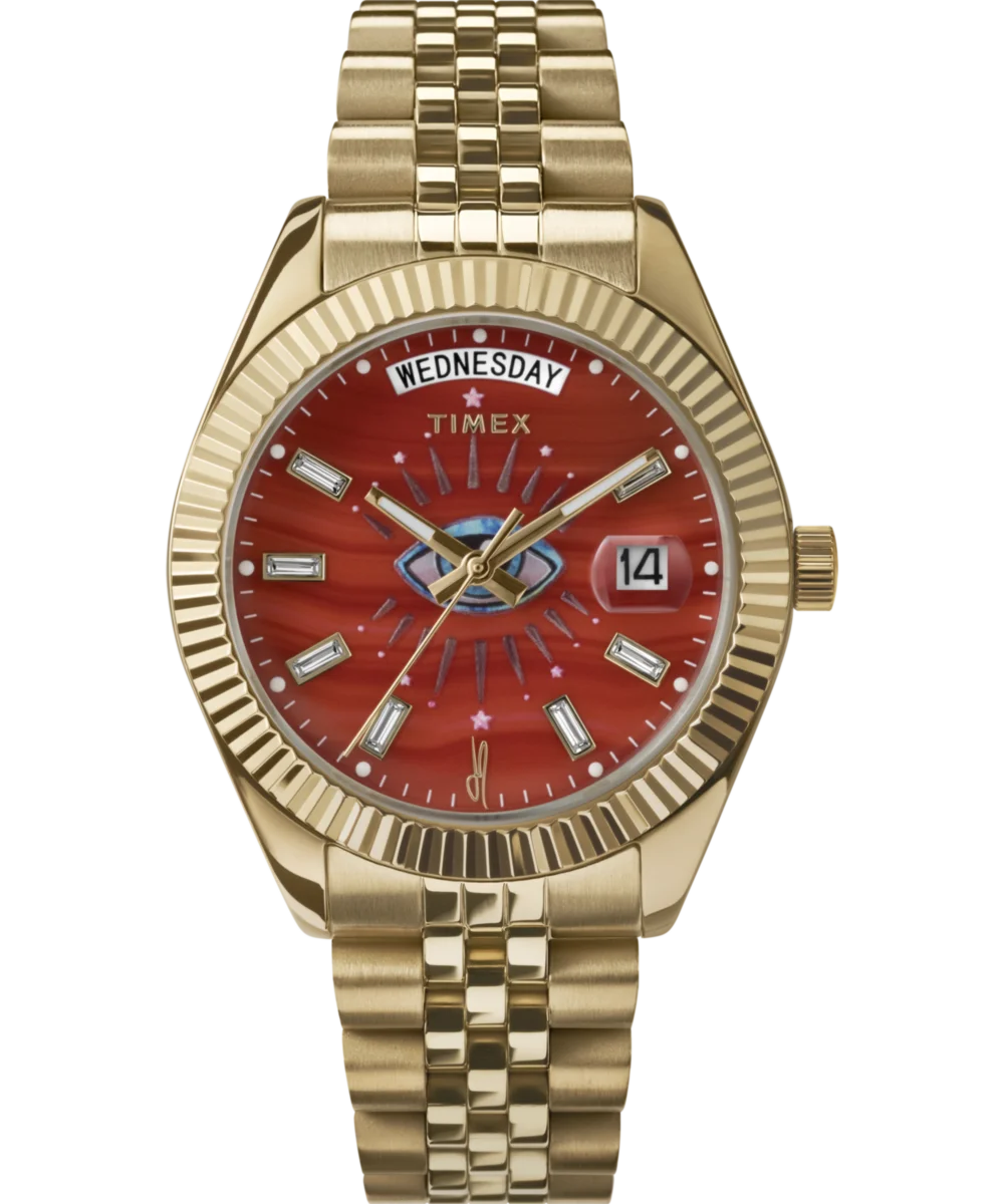 Image of Timex x Jacquie Aiche 36mm Stainless Steel Bracelet Watch
