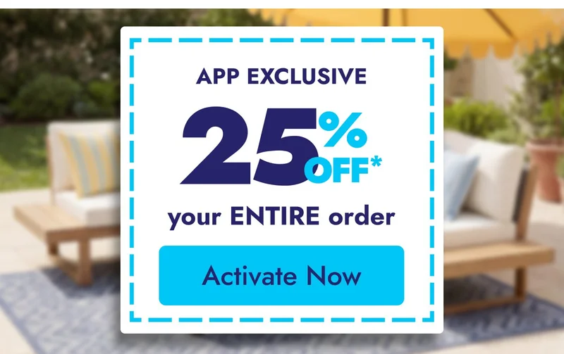 25% off only in the app